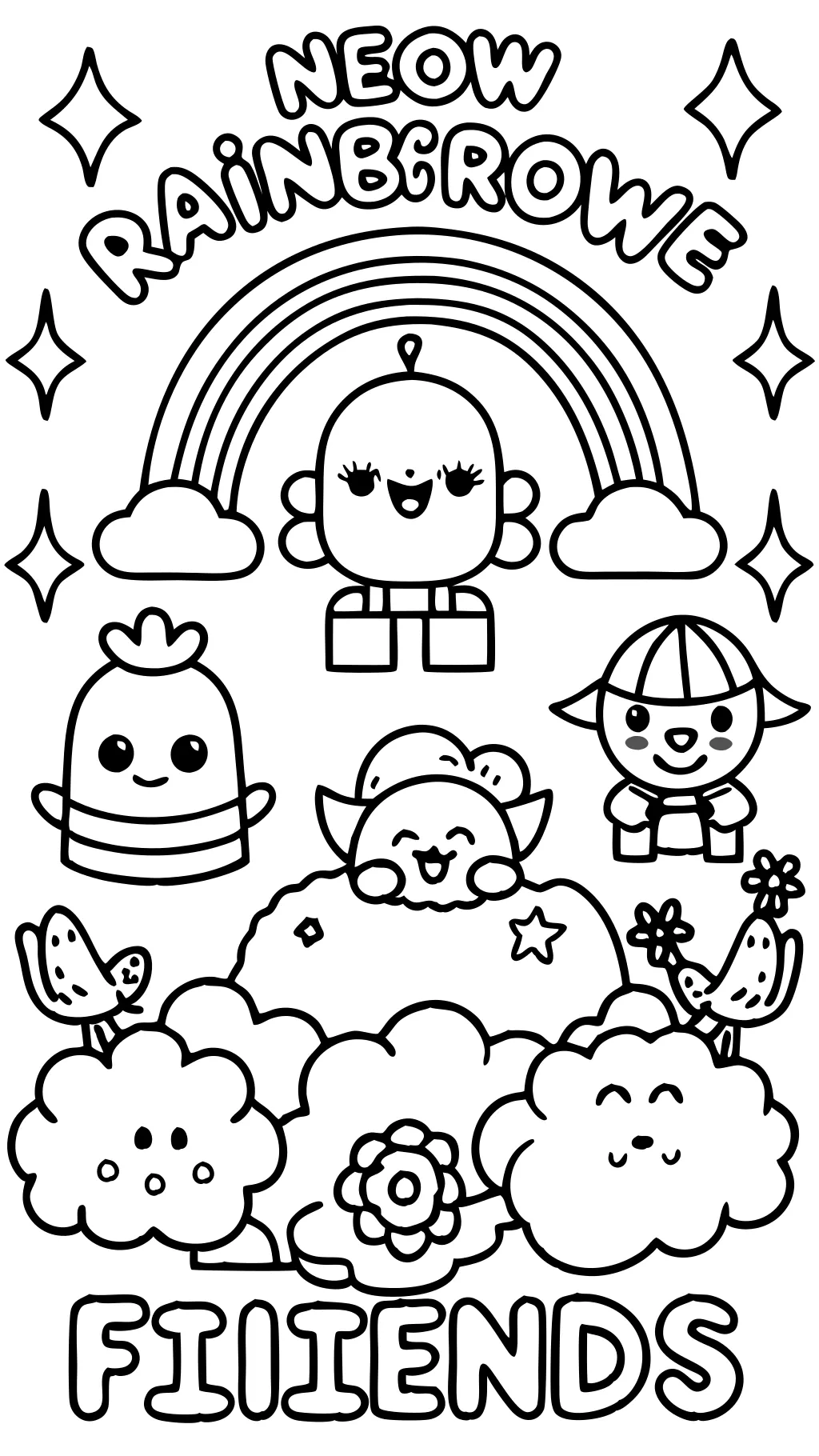 Rainbow Friends Coloring Pages Capítulo 2